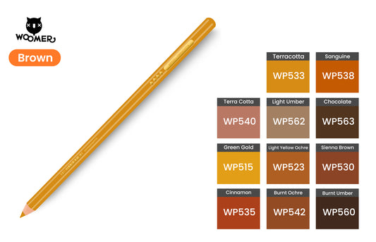 Woomer Single Colored Pencil Brown