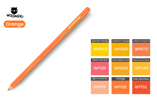 Woomer Single Colored Pencil Orange