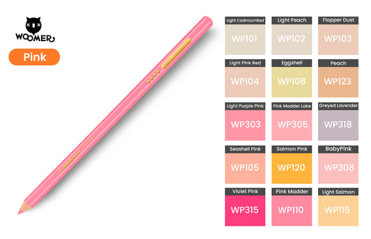 Woomer Single Colored Pencil Pink