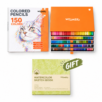 Woomer 150 Colored Pencils + Gift
