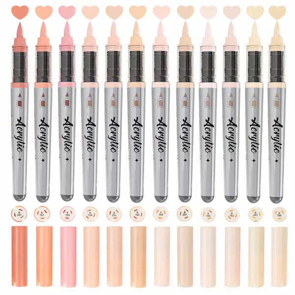 Woomer 12-Color Acrylic Marker Sets | Curated Theme Collections