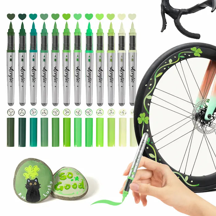 Woomer 12-Color Acrylic Marker Sets | Curated Theme Collections