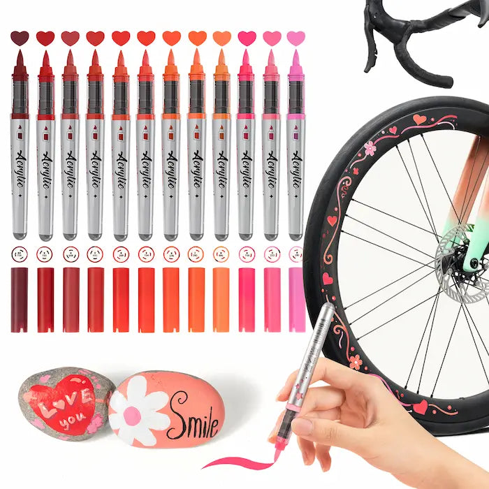 Woomer 12-Color Acrylic Marker Sets | Curated Theme Collections