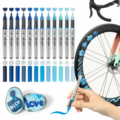 Woomer 12-Color Acrylic Marker Sets | Curated Theme Collections