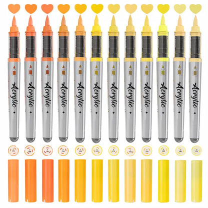 Woomer 12-Color Acrylic Marker Sets | Curated Theme Collections