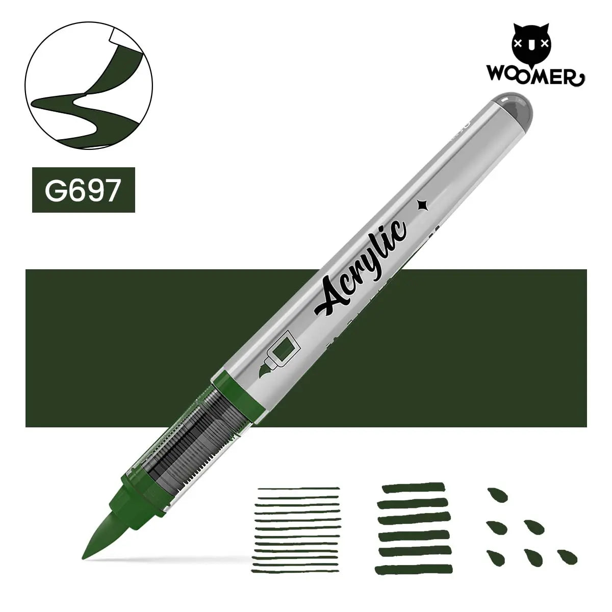 Woomer Single Marker Green