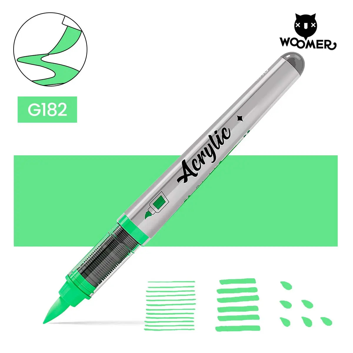 Woomer Single Marker Green