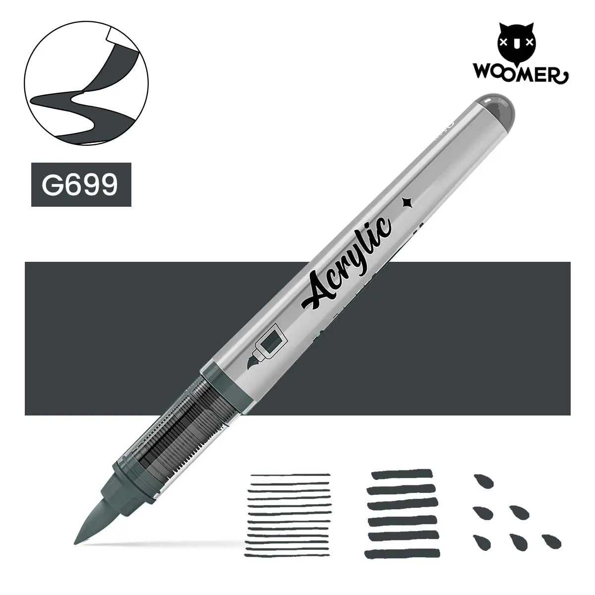 Woomer Single Marker Grey
