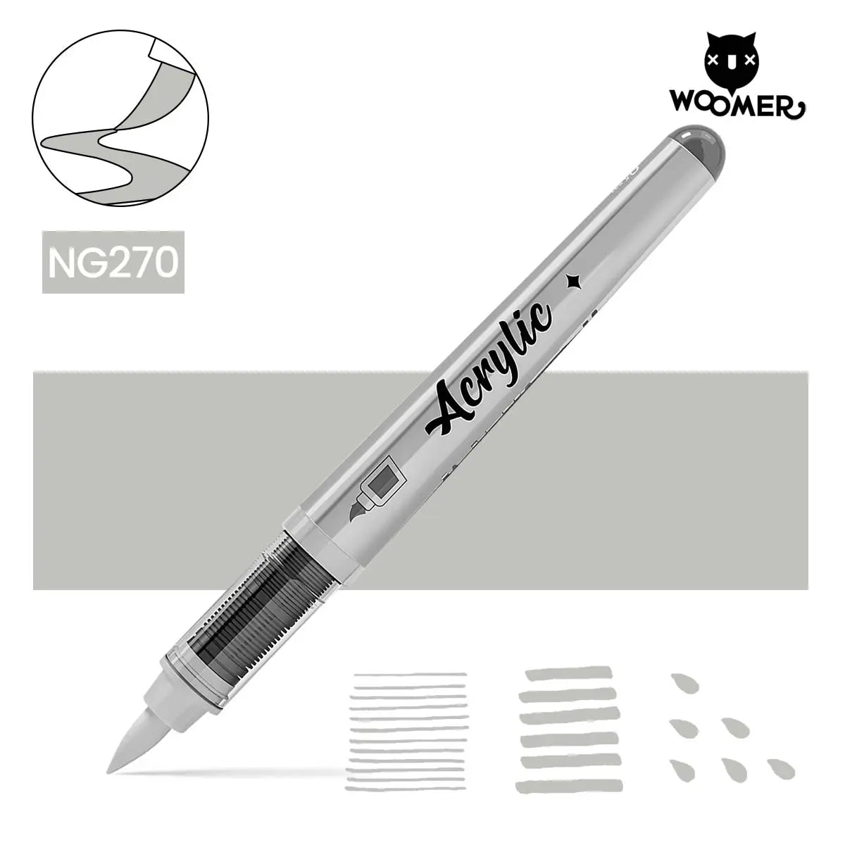 Woomer Single Marker Grey
