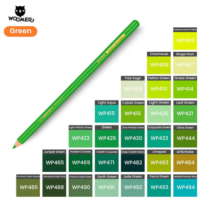 Woomer Single Colored Pencil Green