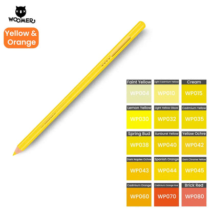 Woomer Single Colored Pencil Yellow & Orange