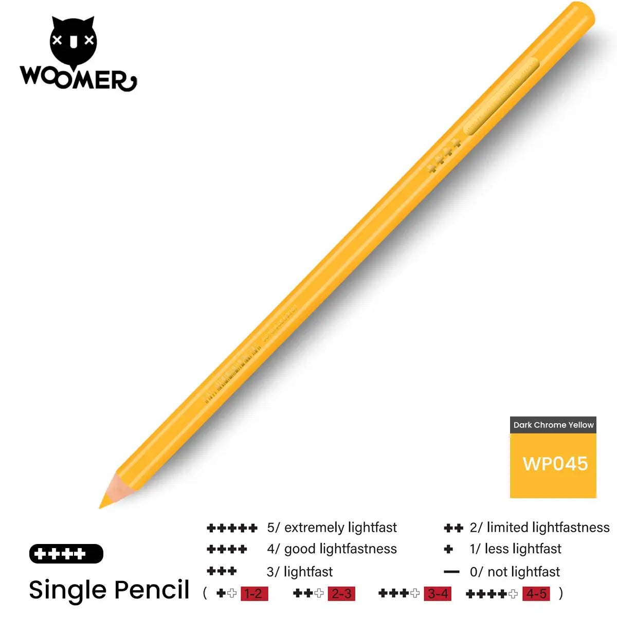 Woomer Single Colored Pencil Yellow & Orange