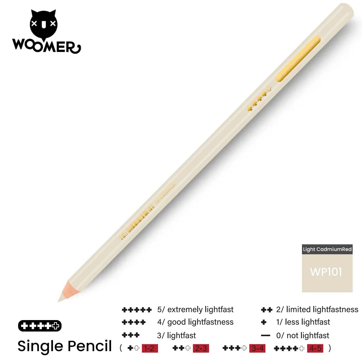 Woomer Single Colored Pencil Red