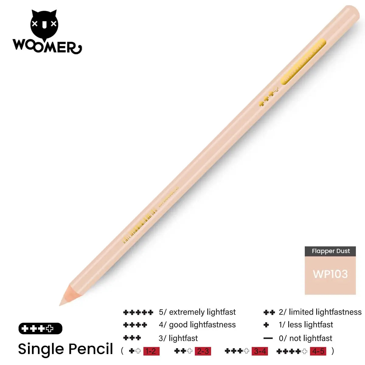 Woomer Single Colored Pencil Red