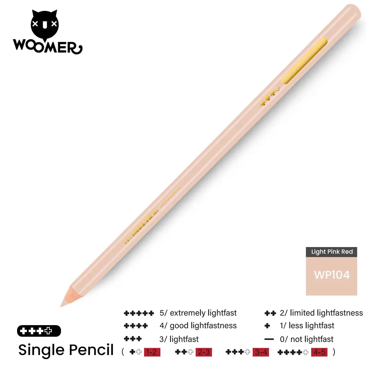 Woomer Single Colored Pencil Red