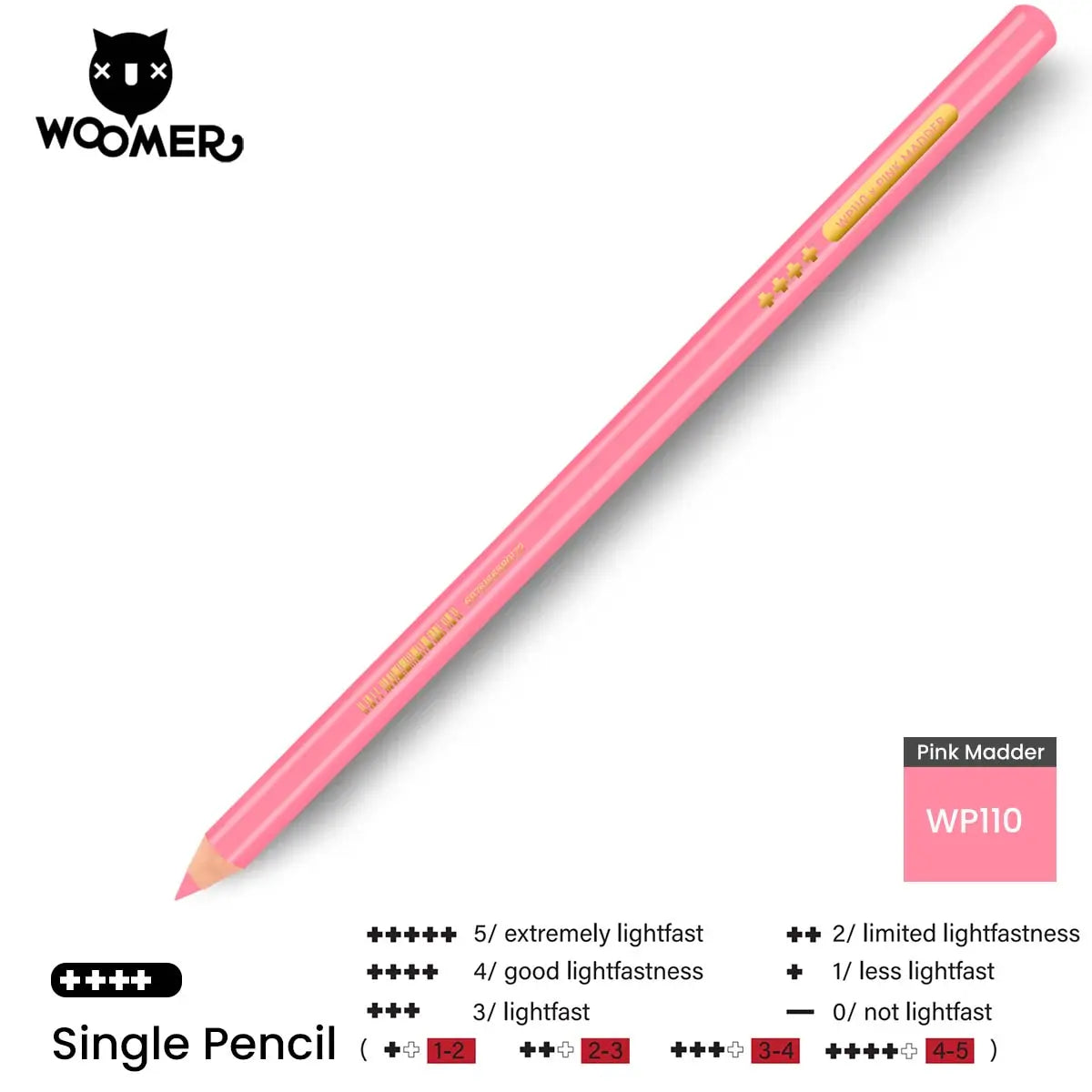 Woomer Single Colored Pencil Red