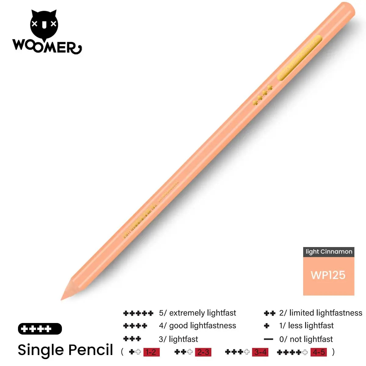 Woomer Single Colored Pencil Red