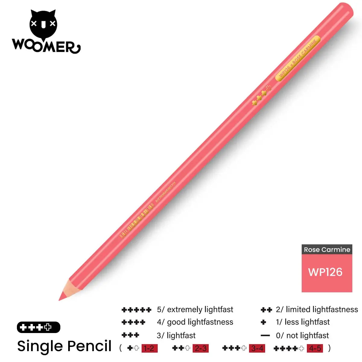 Woomer Single Colored Pencil Red