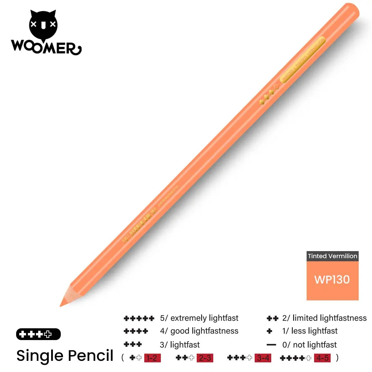 Woomer Single Colored Pencil Red