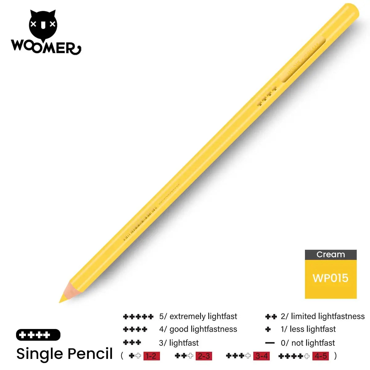 Woomer Single Colored Pencil Yellow & Orange