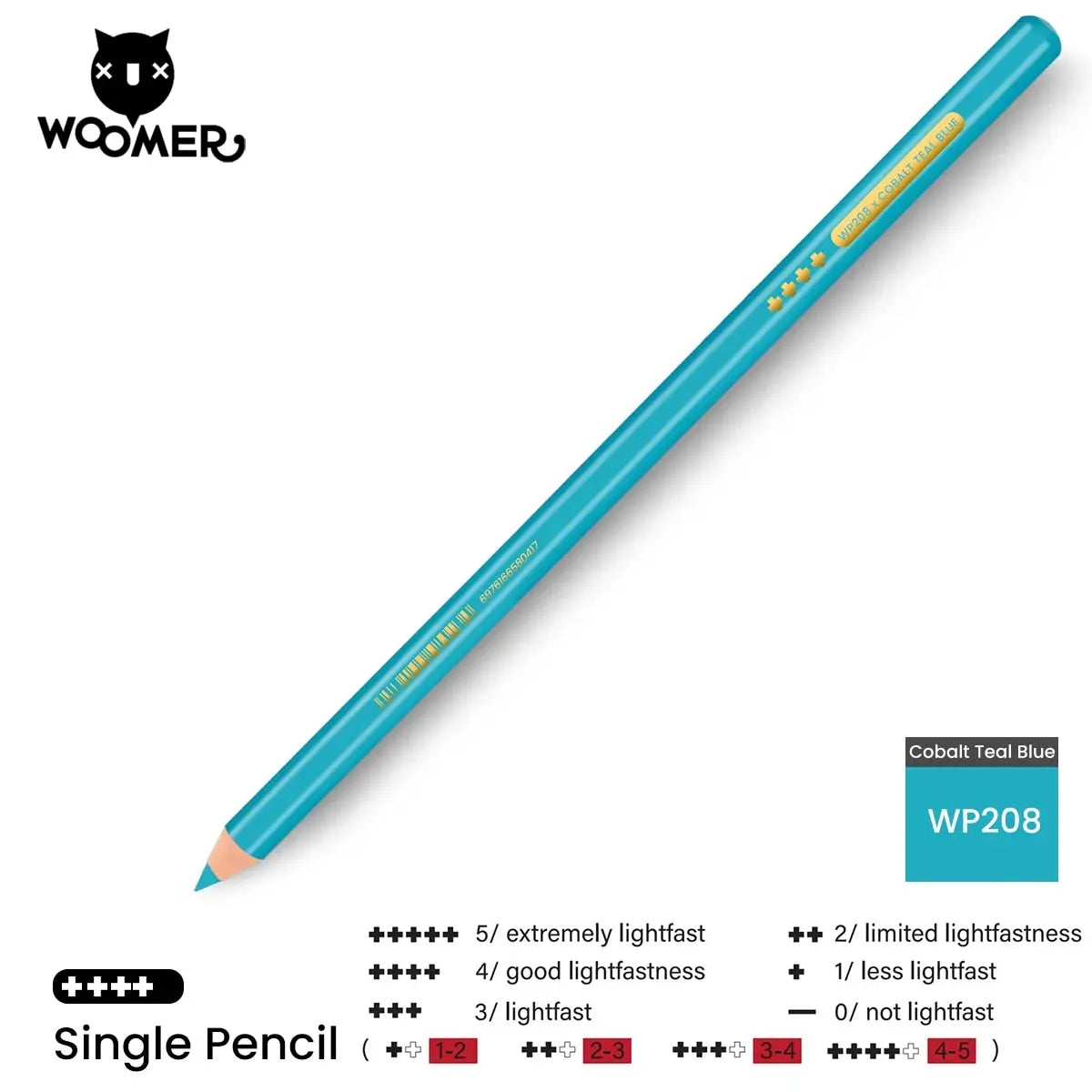 Woomer Single Colored Pencil Blue