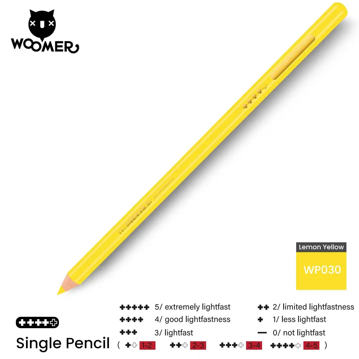 Woomer Single Colored Pencil Yellow & Orange