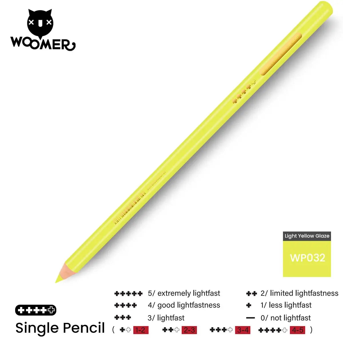 Woomer Single Colored Pencil Yellow & Orange