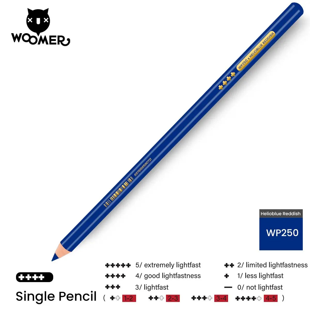 Woomer Single Colored Pencil Blue