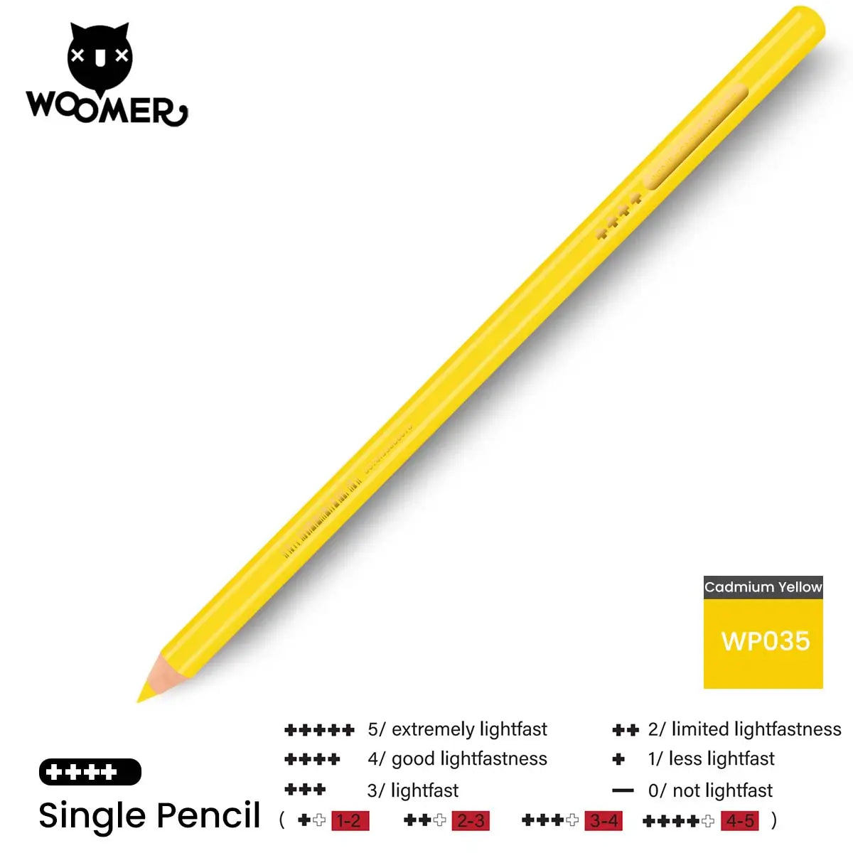 Woomer Single Colored Pencil Yellow & Orange