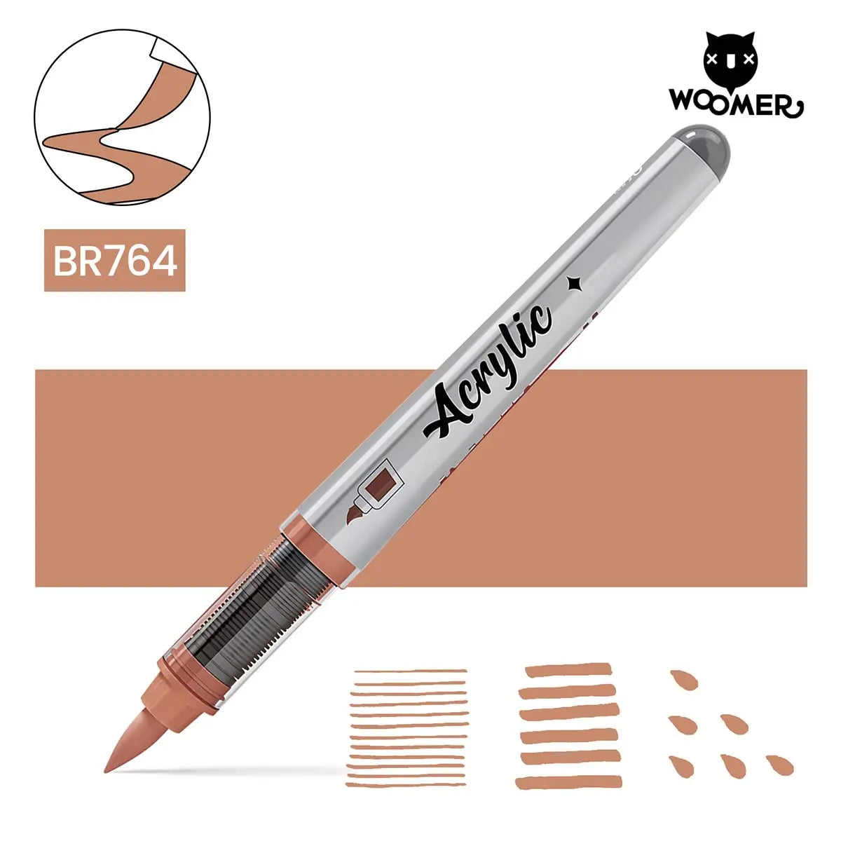 Woomer Single Marker Brown
