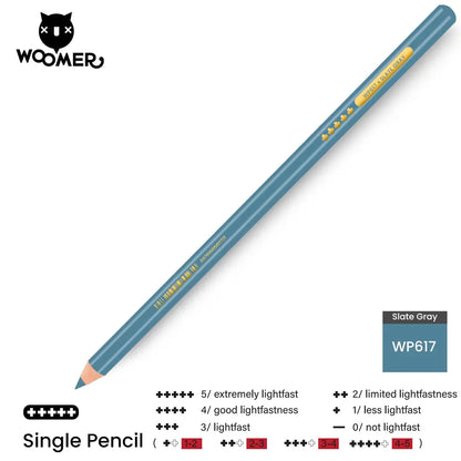 Woomer Single Colored Pencil Gray