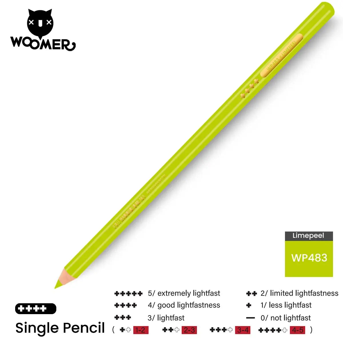 Woomer Single Colored Pencil Green