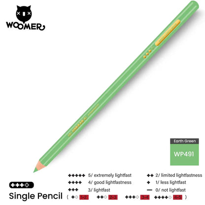 Woomer Single Colored Pencil Green