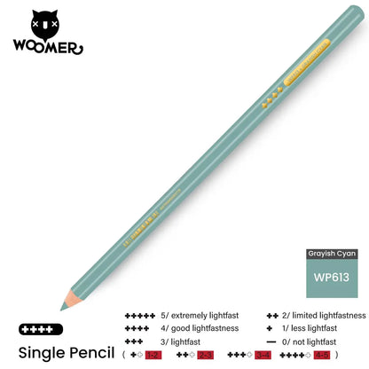 Woomer Single Colored Pencil Gray