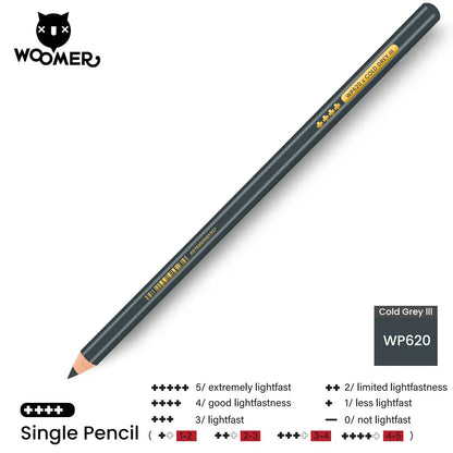 Woomer Single Colored Pencil Gray