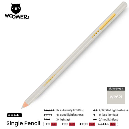 Woomer Single Colored Pencil Gray
