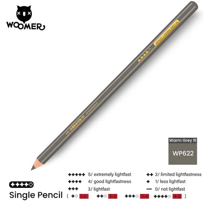 Woomer Single Colored Pencil Gray