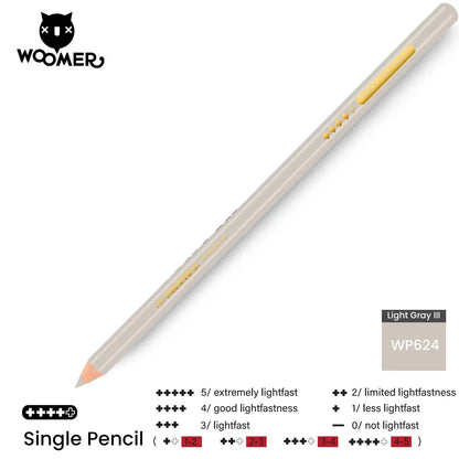 Woomer Single Colored Pencil Gray