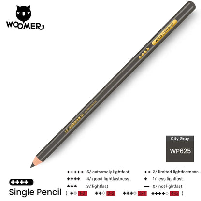 Woomer Single Colored Pencil Gray