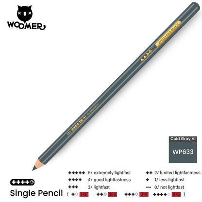 Woomer Single Colored Pencil Gray