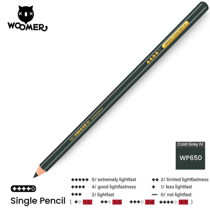 Woomer Single Colored Pencil Gray