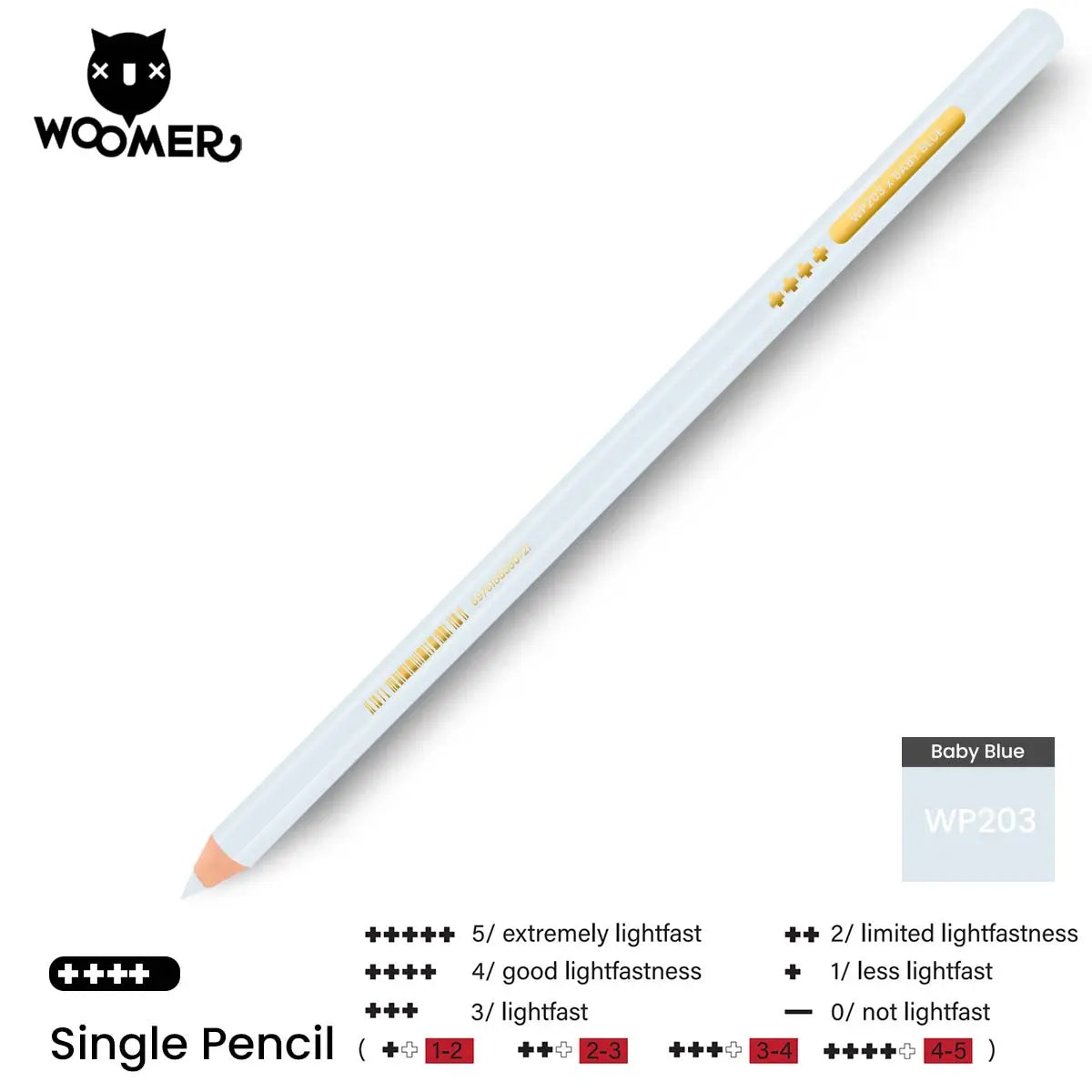 Woomer Single Colored Pencil Blue