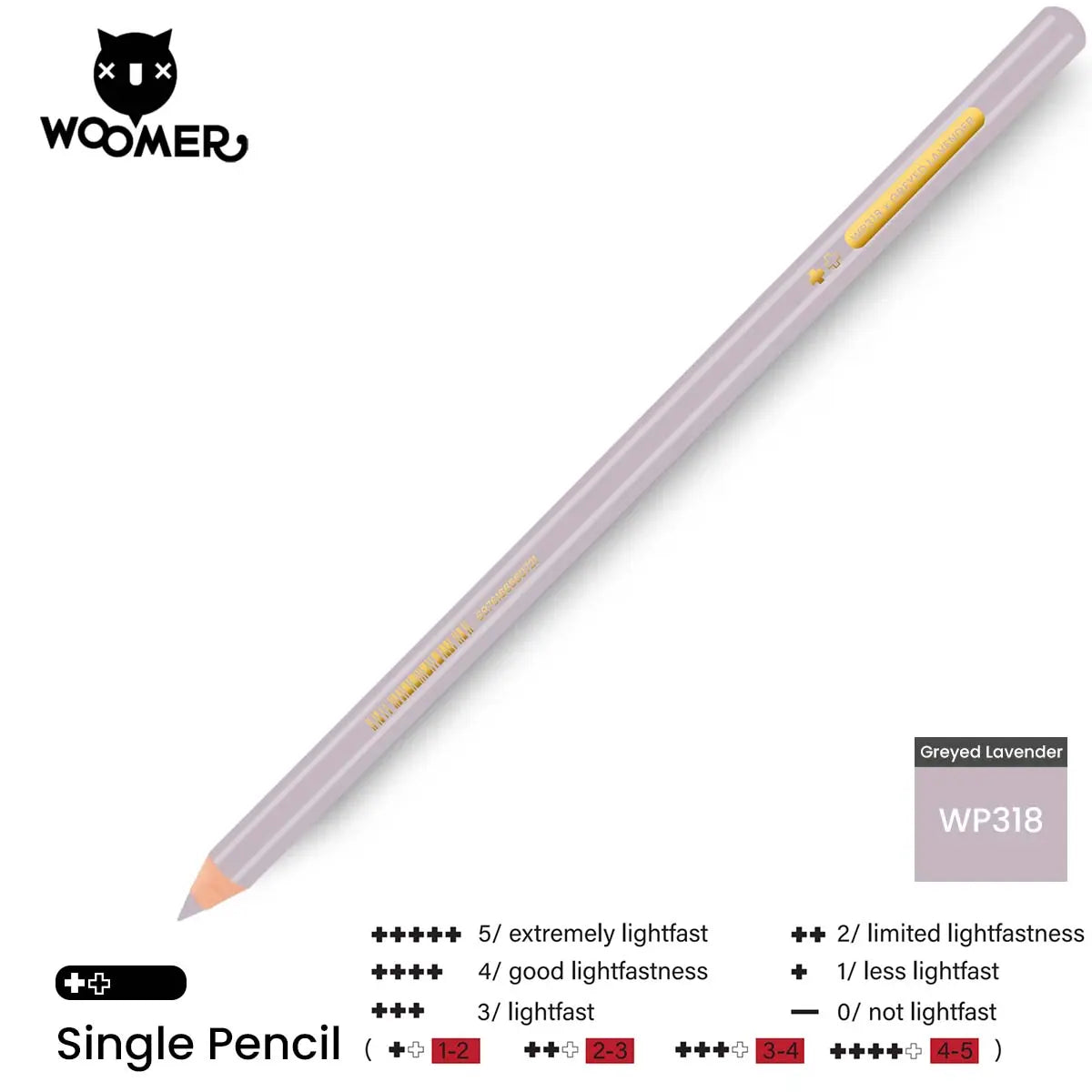 Woomer Single Colored Pencil Purple