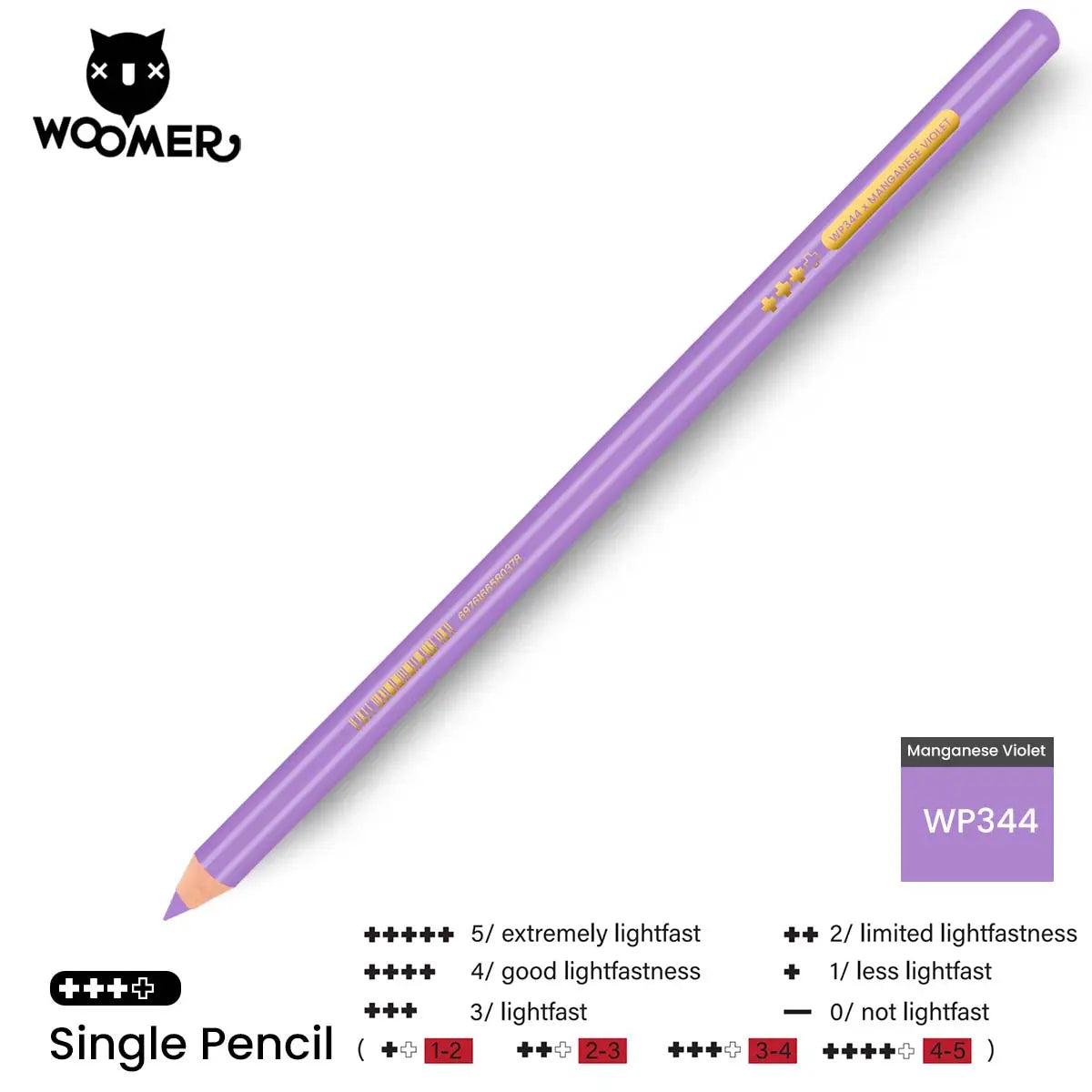 Woomer Single Colored Pencil Purple