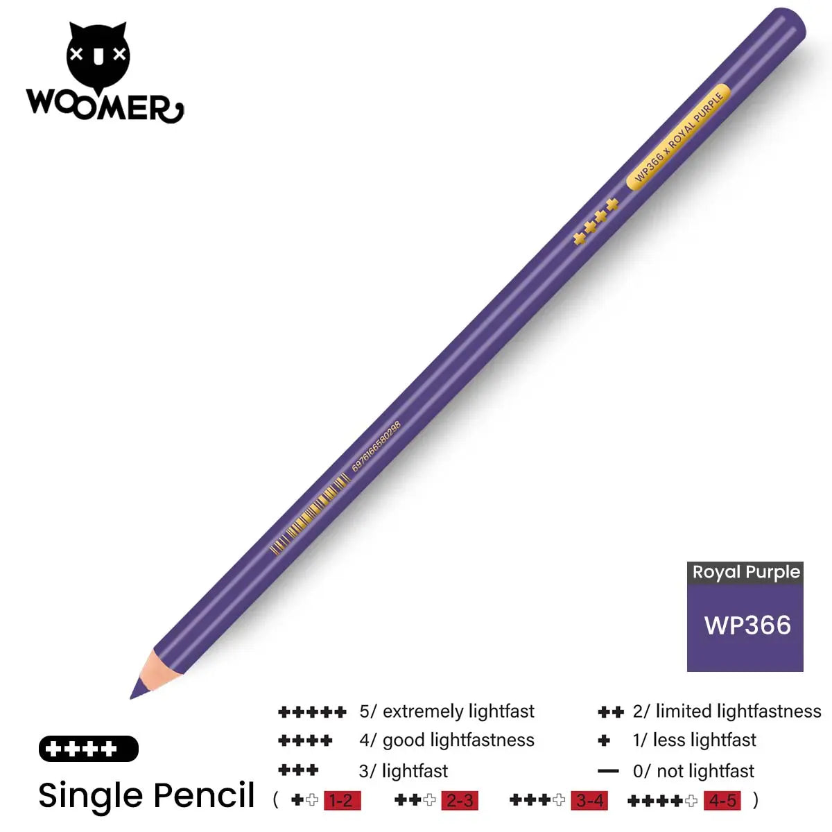Woomer Single Colored Pencil Purple