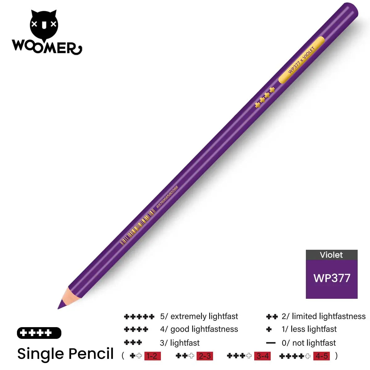 Woomer Single Colored Pencil Purple