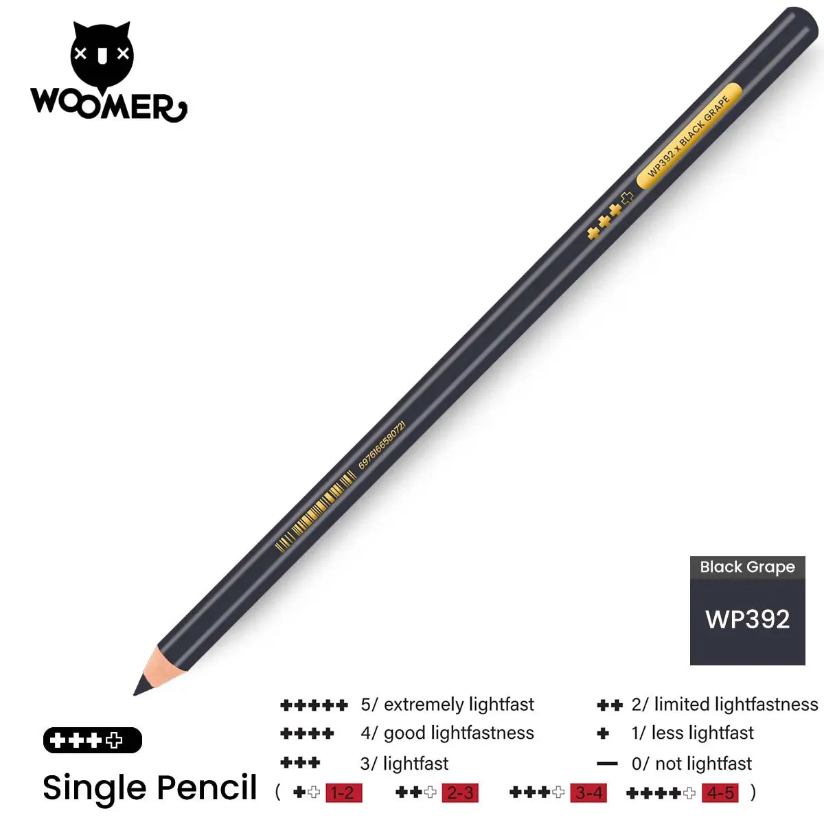 Woomer Single Colored Pencil Purple