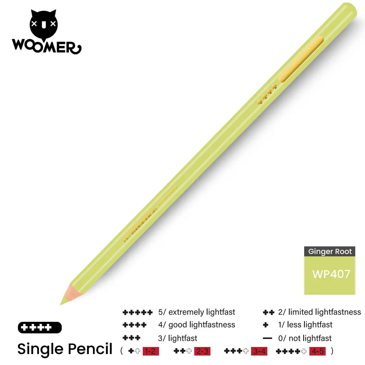 Woomer Single Colored Pencil Green