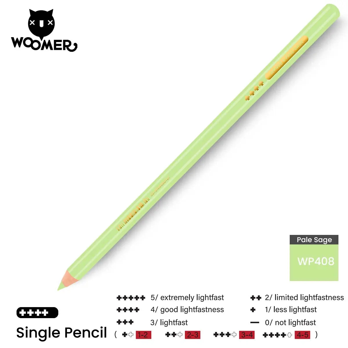 Woomer Single Colored Pencil Green