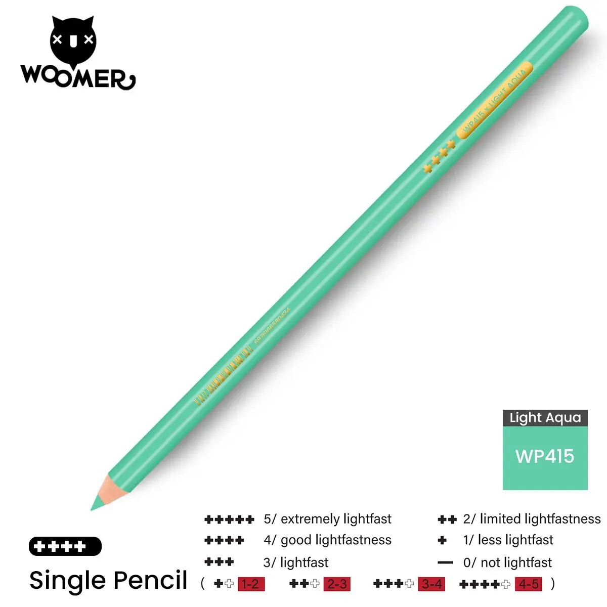 Woomer Single Colored Pencil Green